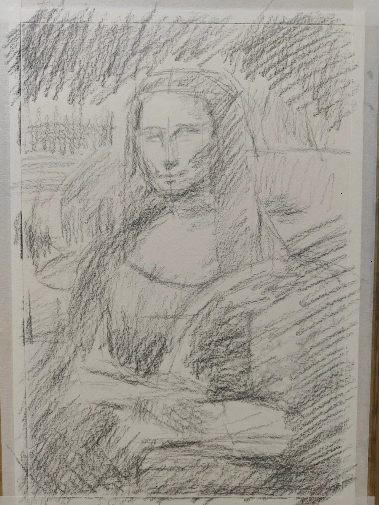 今天浅画一个蒙娜丽莎给大家看看