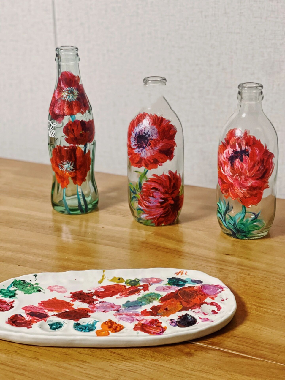 瓶瓶安安|手绘玻璃瓶