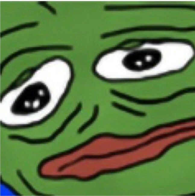 可爱死了!大嘴悲伤蛙蛙表情包