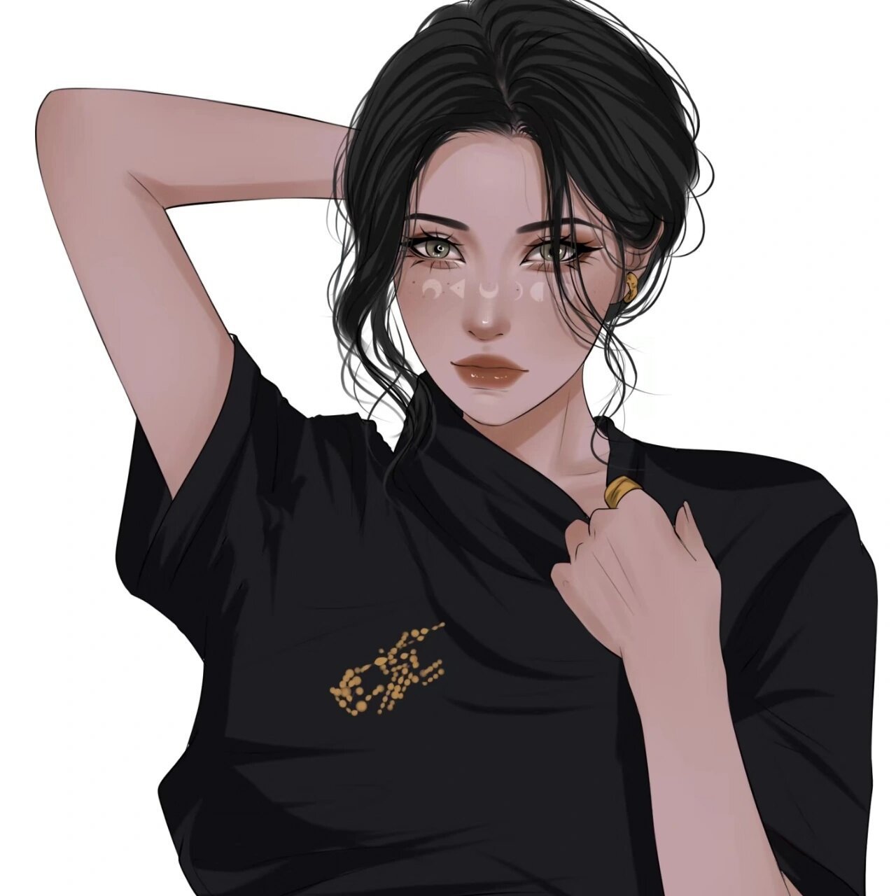 高冷女生漫画头像 氛围感头像 女生头像 男生头像 情侣头像 手绘头像