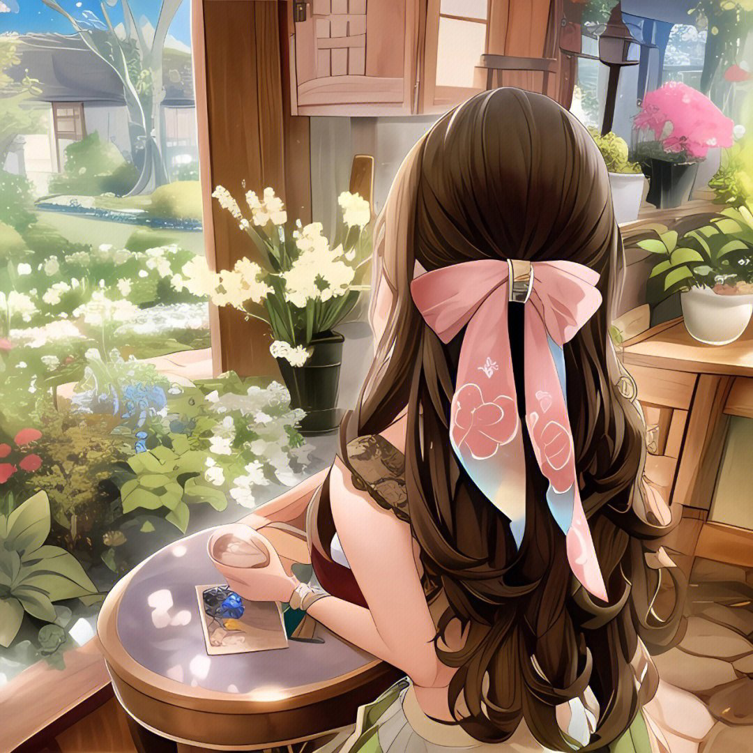 女生唯美背影头像|||女生唯美背影漫画头像