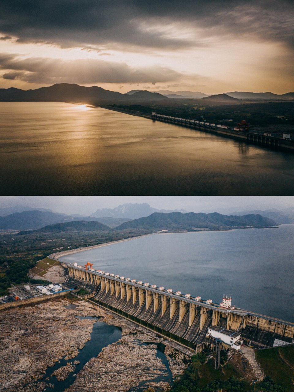 东方大广坝」航拍海南第二大水库 7815大广坝风景区 因大广坝水库