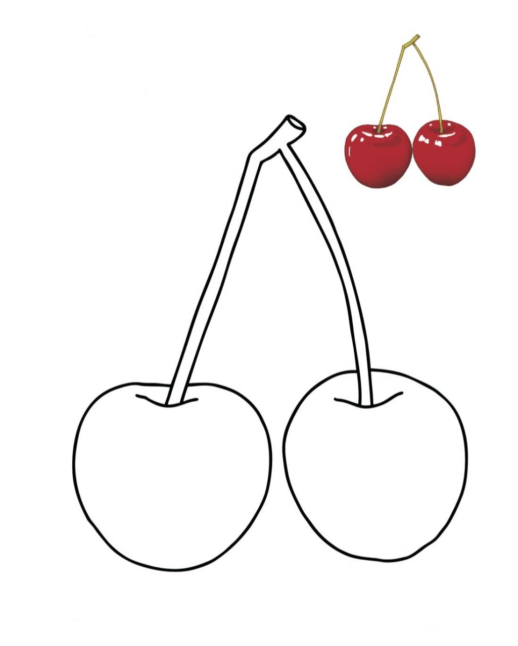999694简单的水果涂色