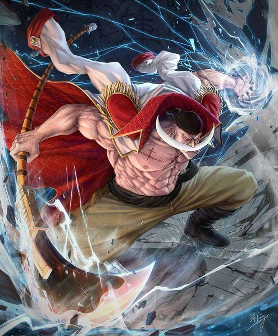 海贼王壁纸(白胡子) 新时代没有可以承载我的船!