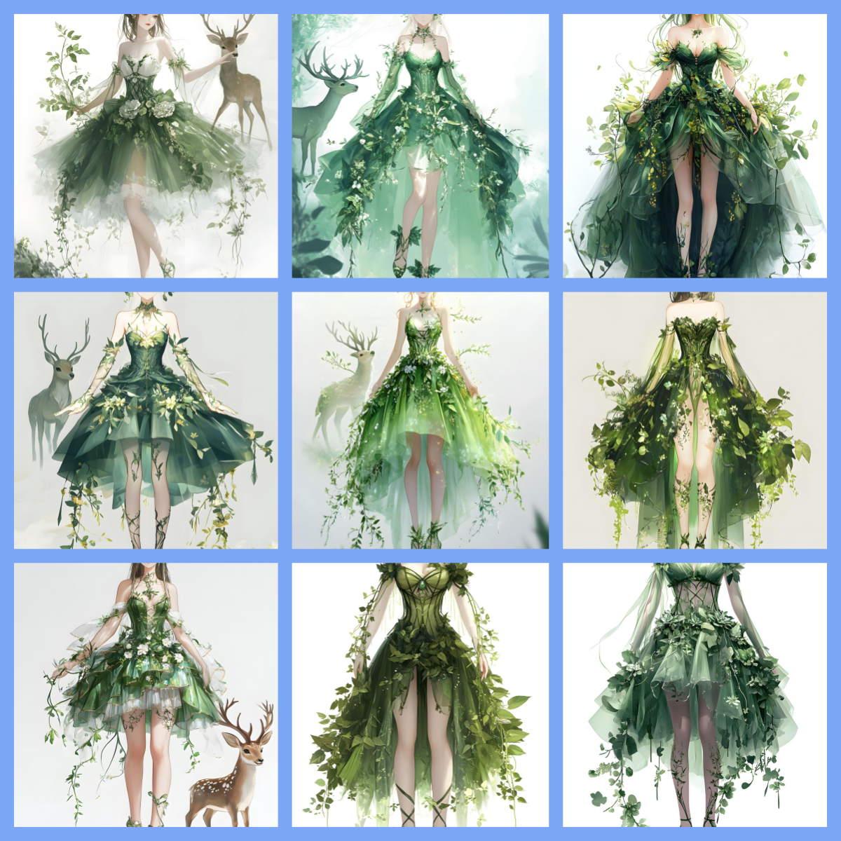 这件森系精灵公主裙,简直是自然与时尚的绝美融合!