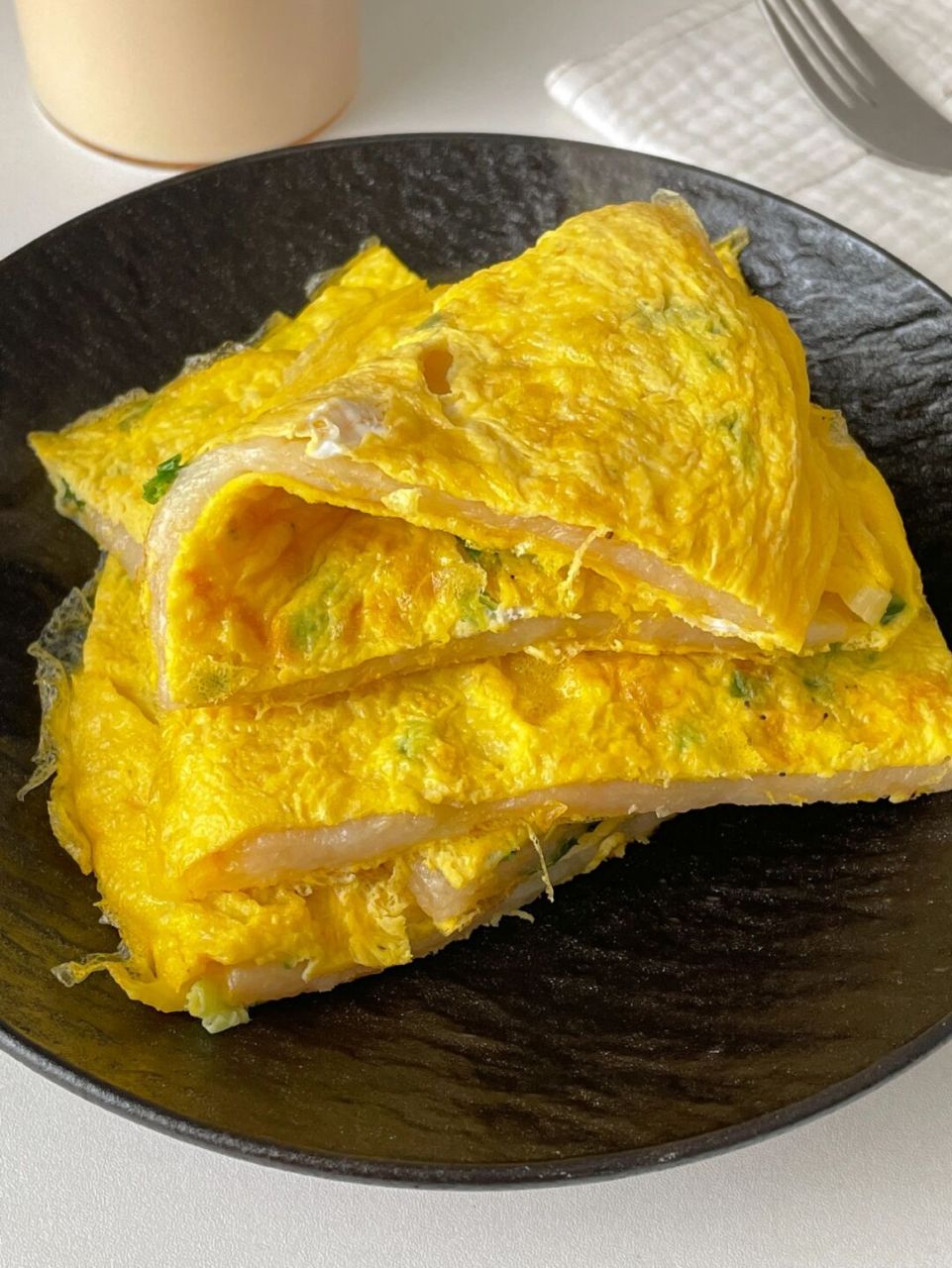 又糯又香的台州美食02 | 鸡蛋麻糍 15混合葱香的鸡蛋配上一口又一