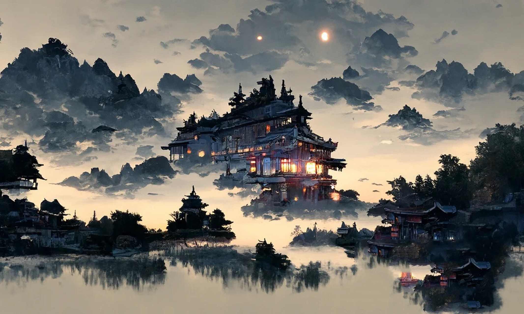 中国夜色古风壁纸91