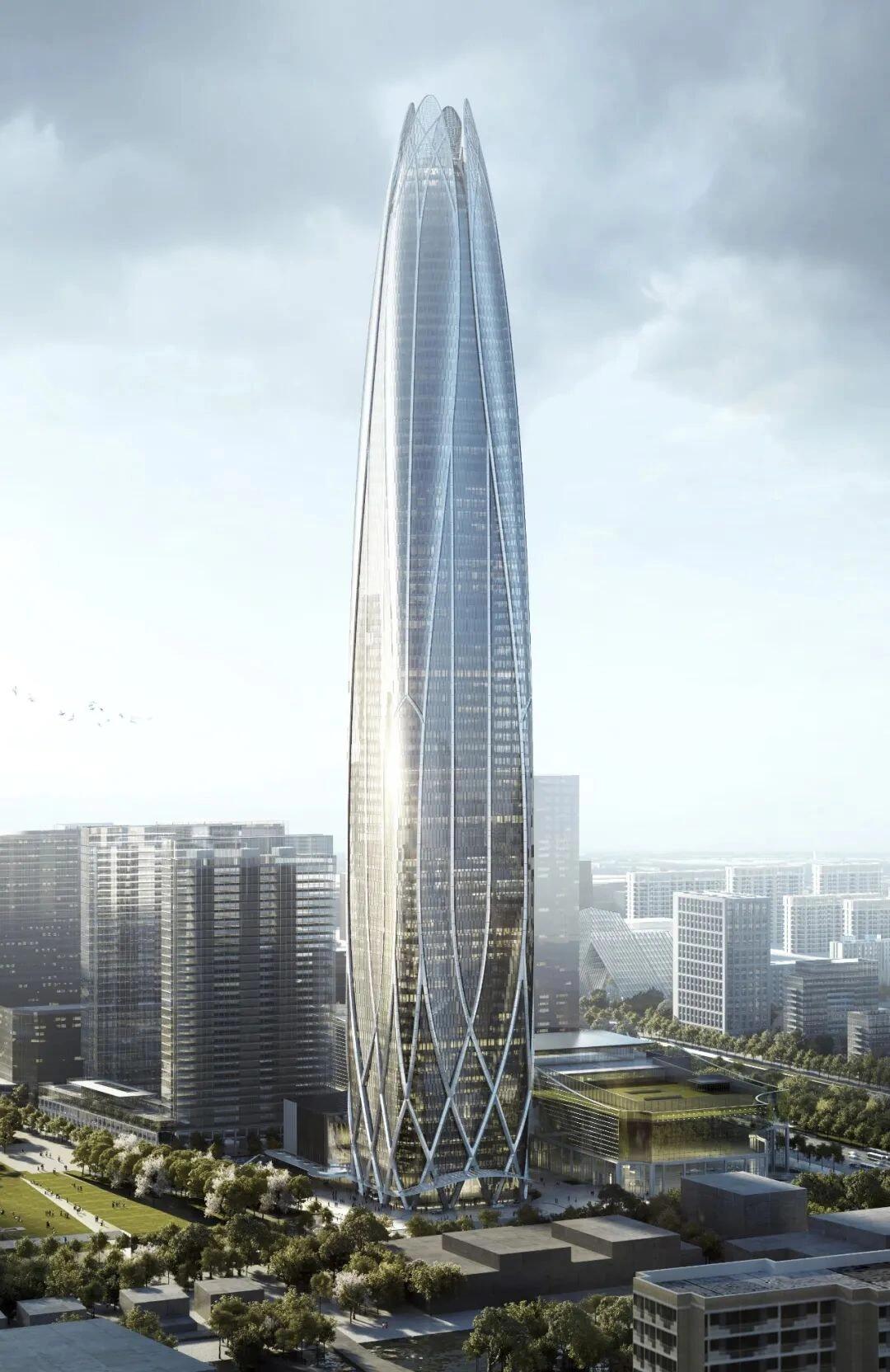 409米浙江第一高楼宁波中心大厦即将竣工