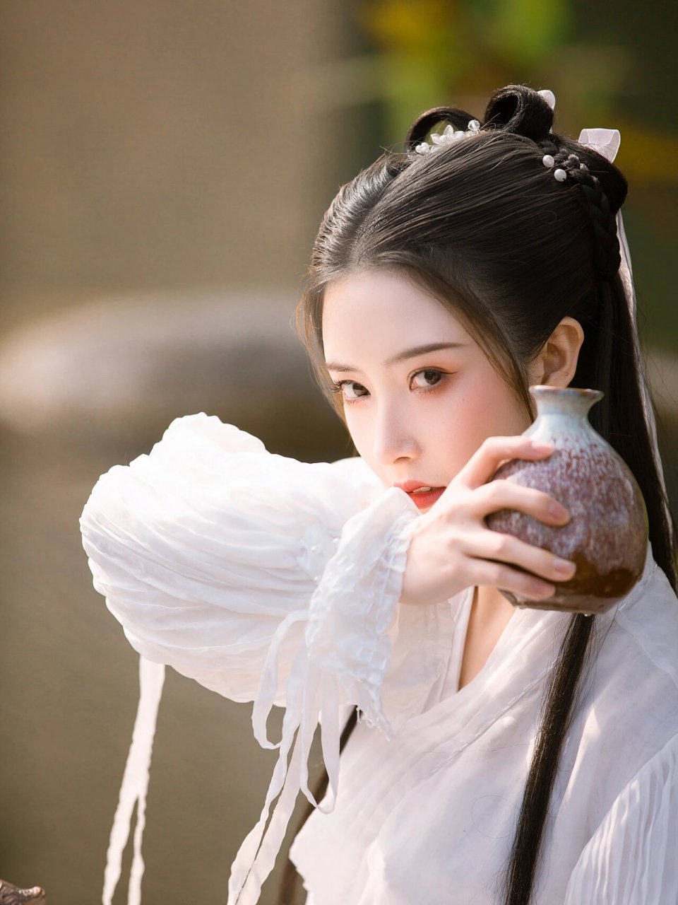 古风写真小龙女经典造型～ 最喜欢神仙姐姐的这个经典造型 也就当是