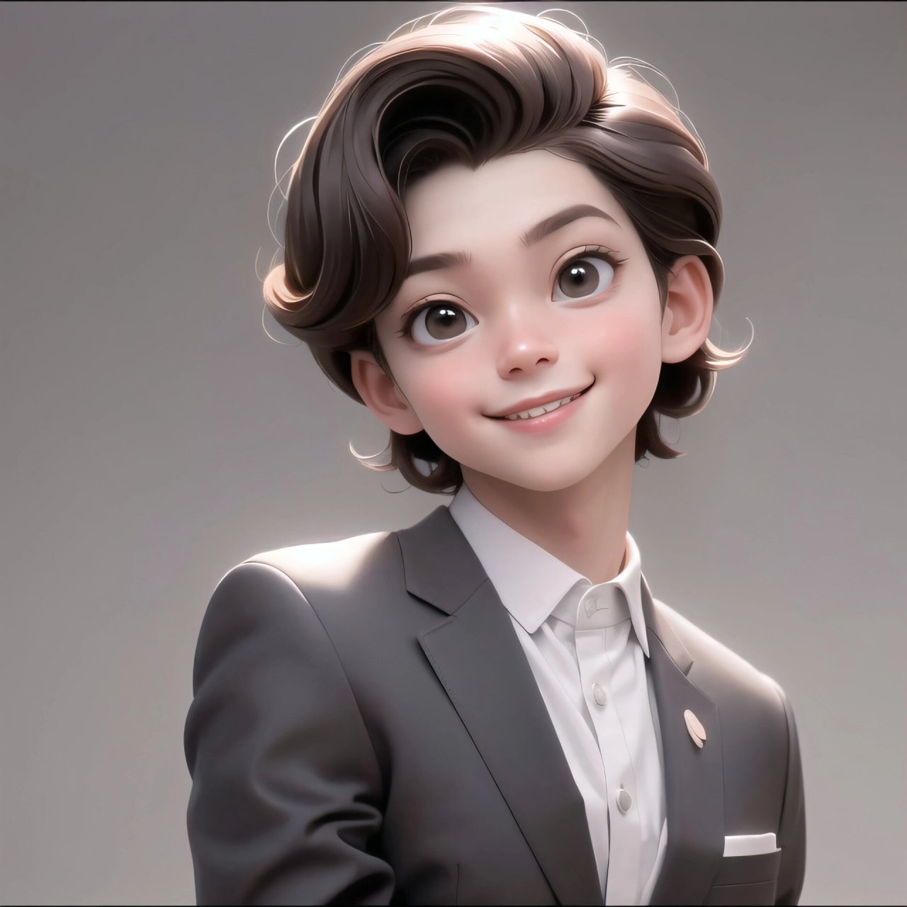 西装男生头像篇,迪士尼风格头像