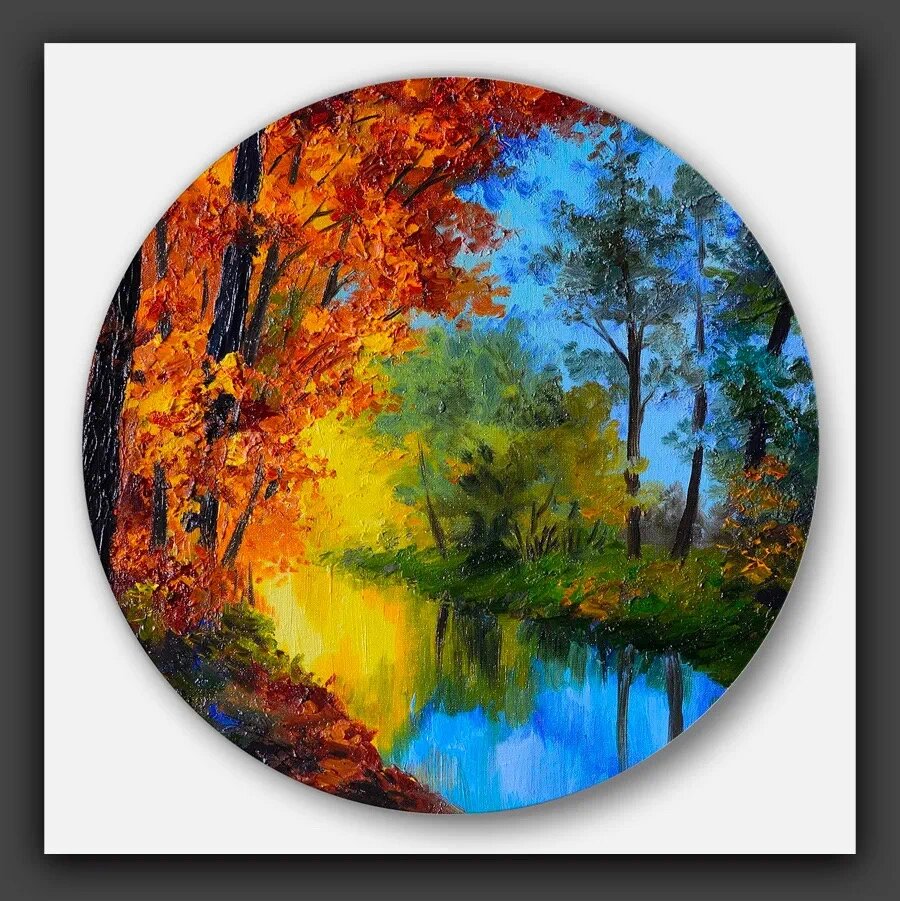 手绘|15例秋日水粉风景画作品欣赏,带你走进 美丽的秋天,总能勾起人们