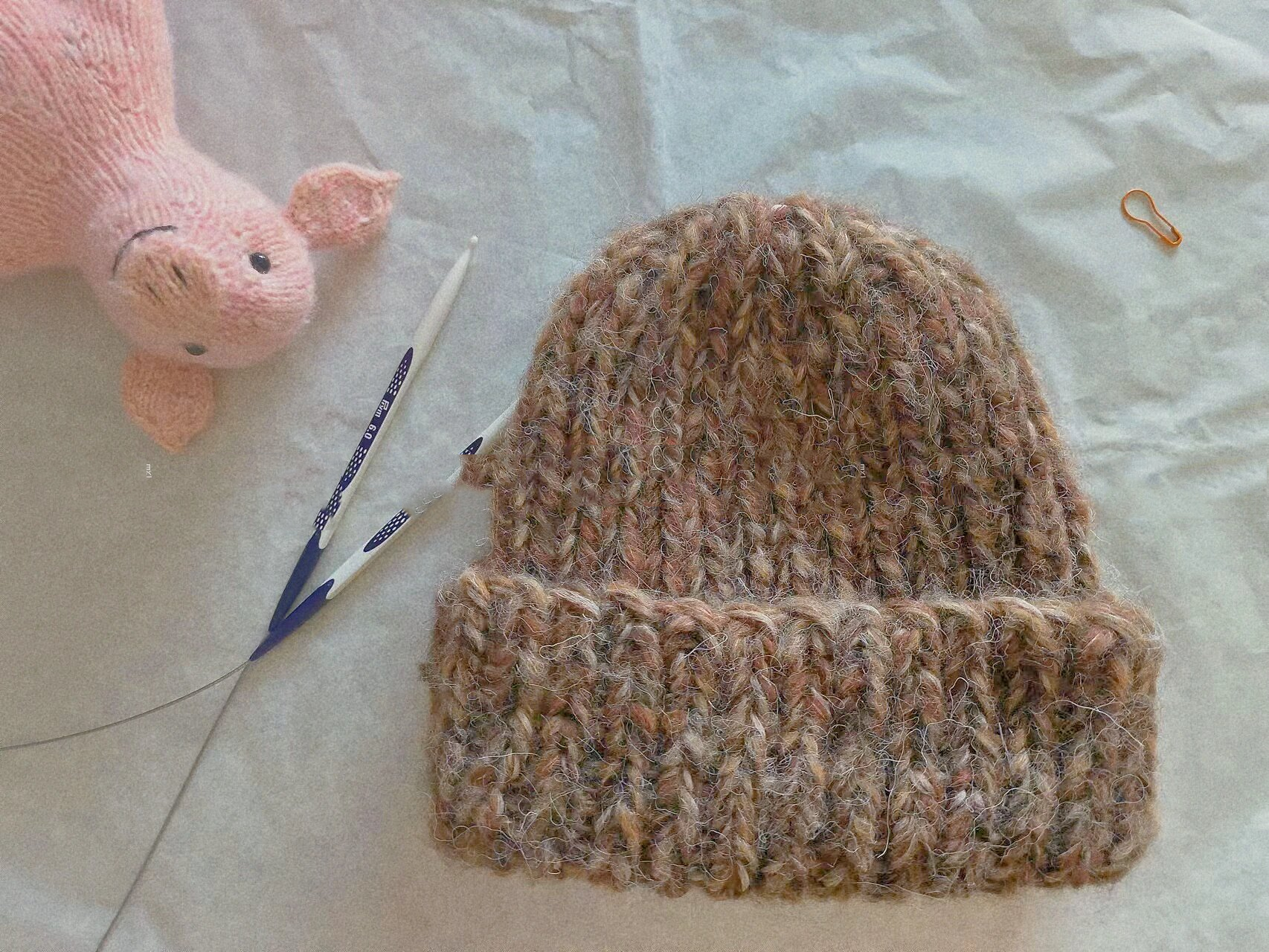 适合秋冬季节的棒针帽子(附图解77干货) 超适合秋冬季节的,好上手的