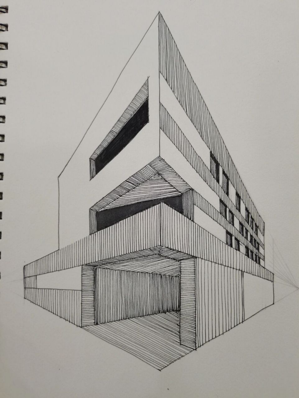 控笔练习/体块建筑手绘/透视练习 [庆祝]封控让我又一次实现画画自由