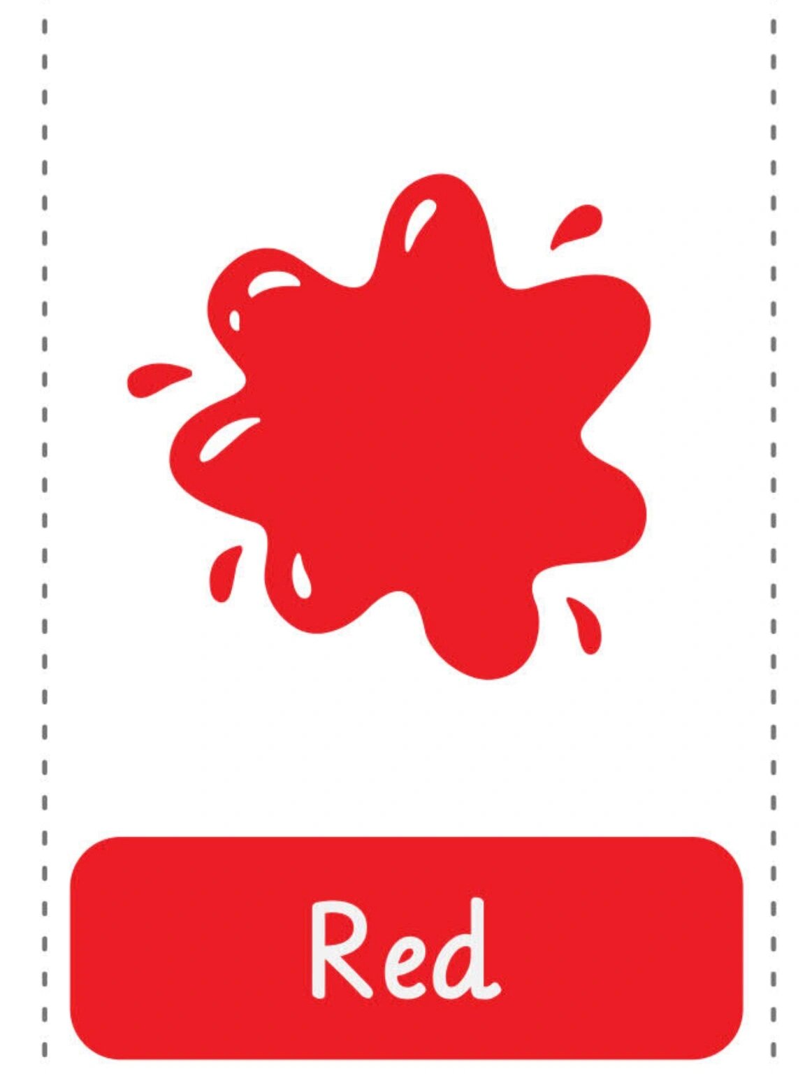 日常生活单词卡片