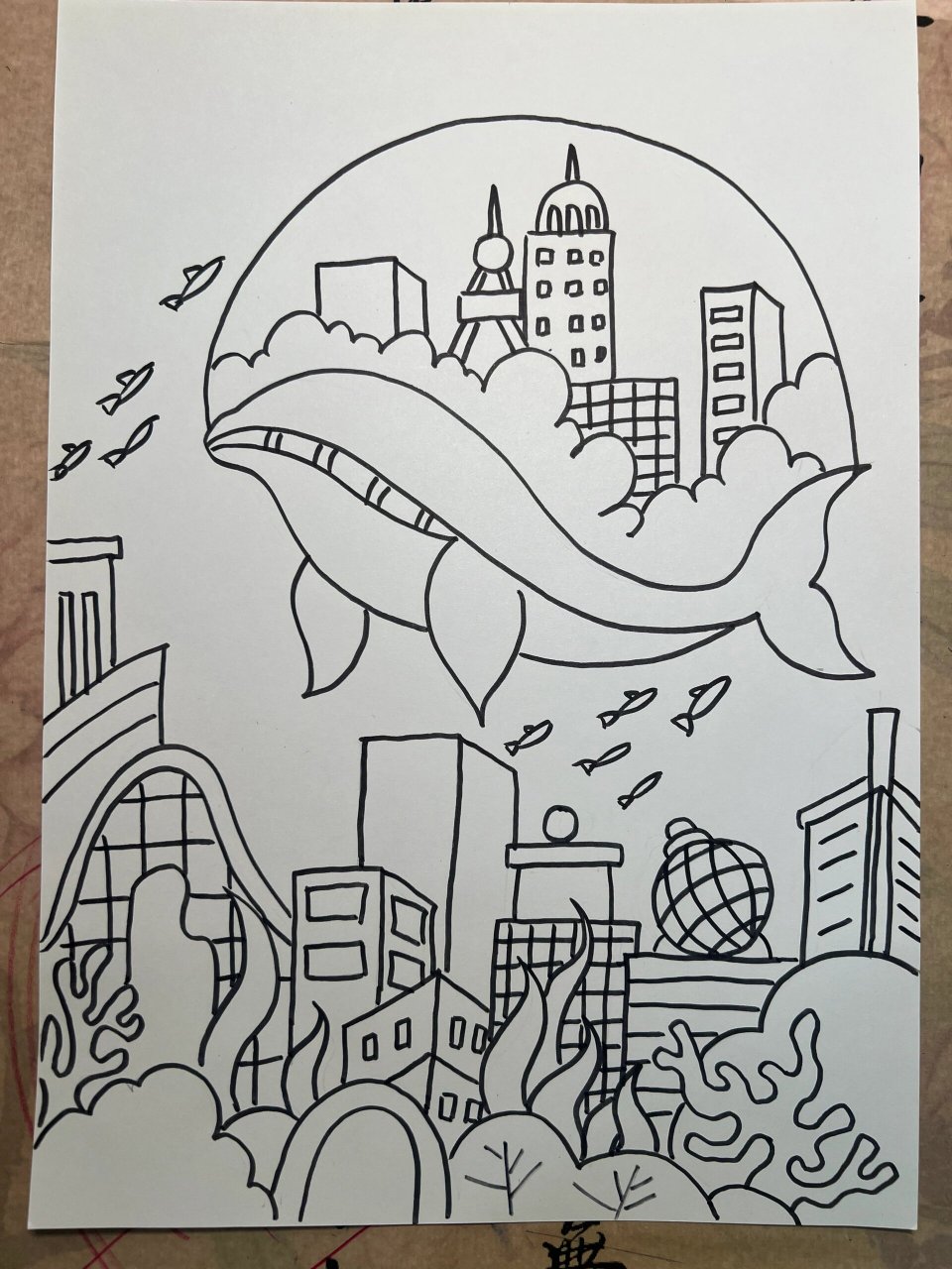 科学幻想画 科幻主题绘画 科幻儿童画
