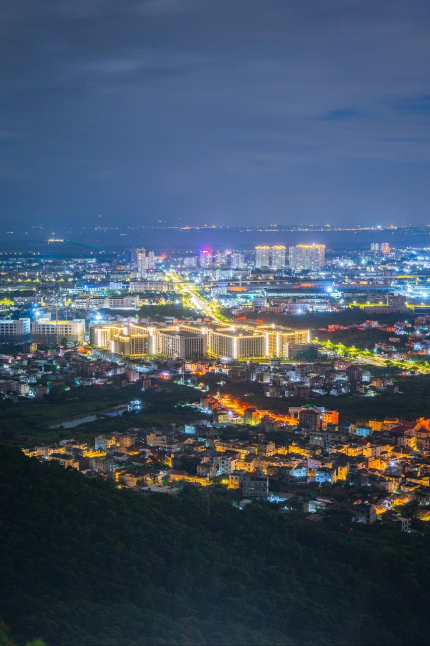 莆田五侯山夜景图片图片