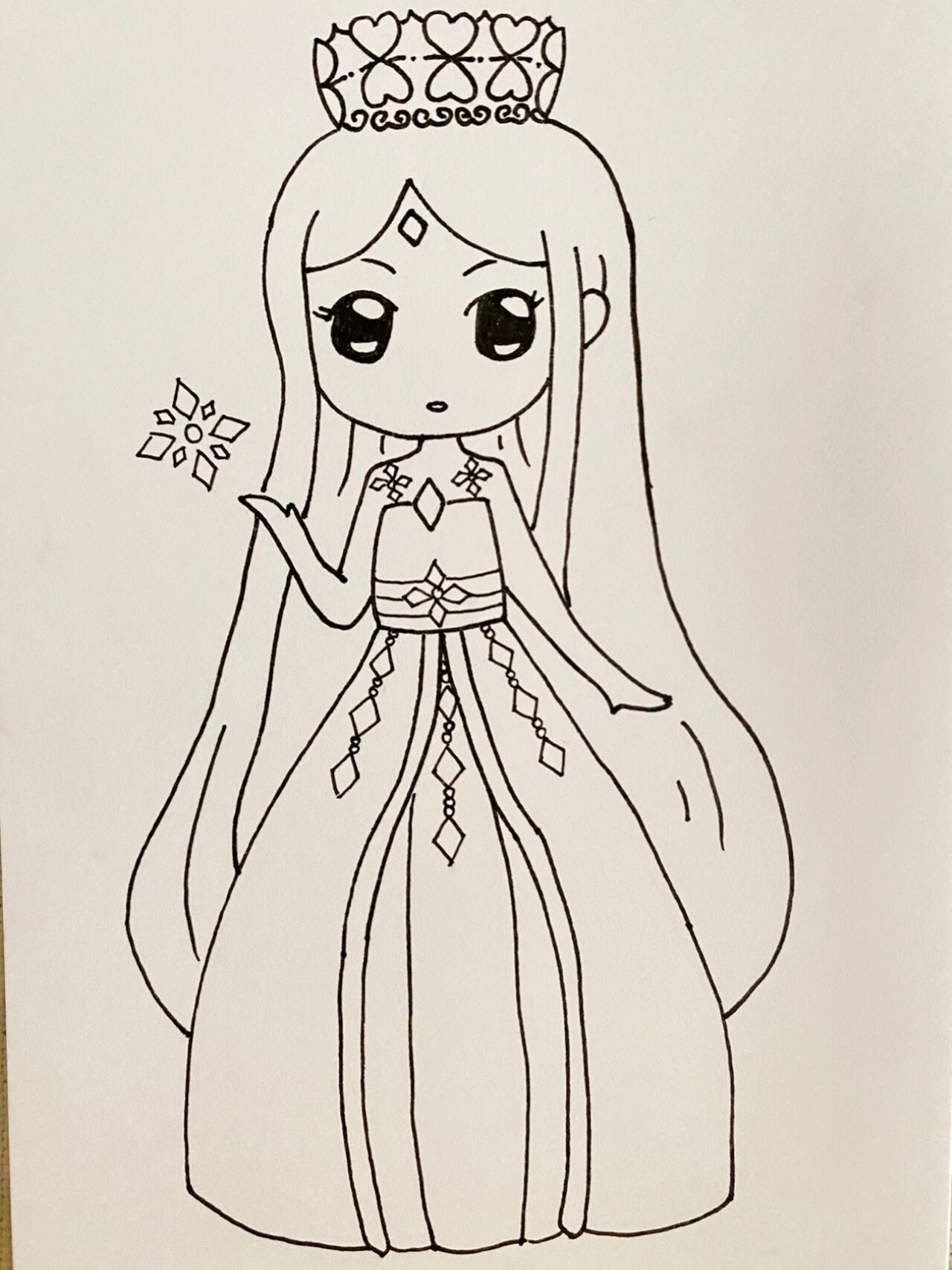 叶罗丽简笔画临摹合集(一