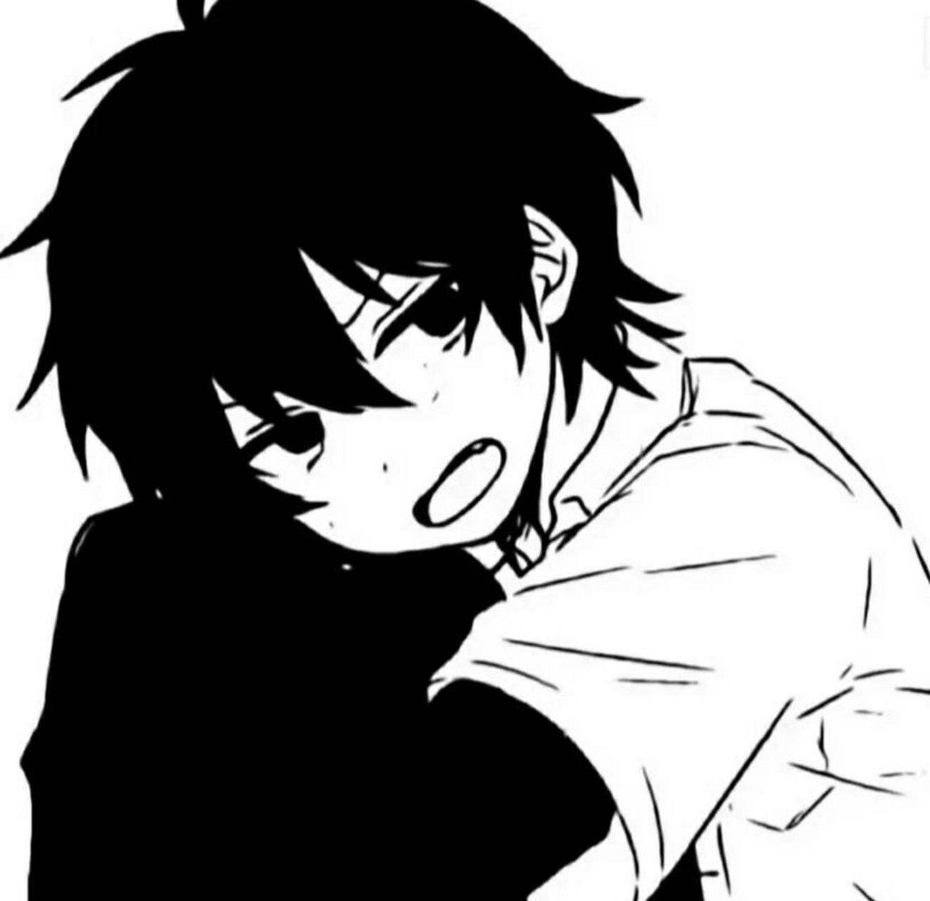 黑白动漫头像 我不想听你说哈哈哈,好的,我想听你喊宝宝 小朋友 小孩