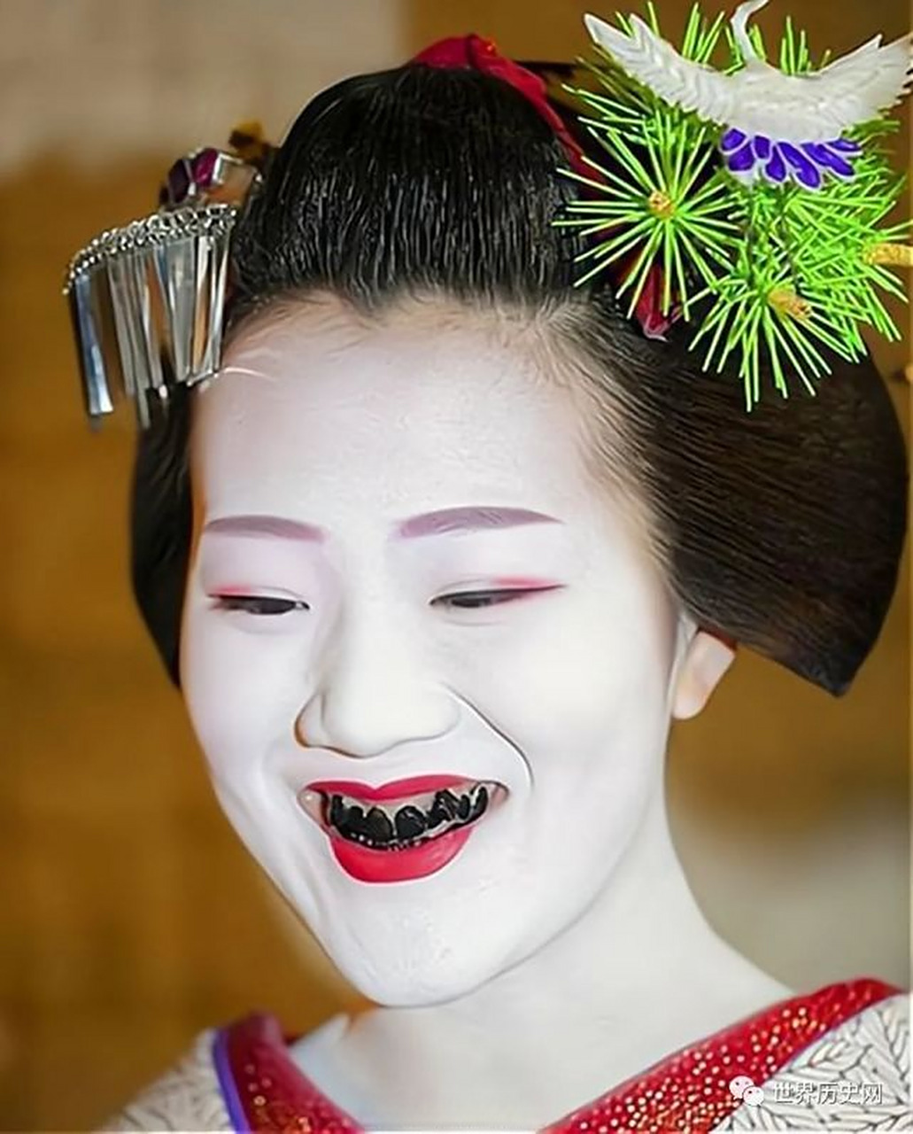 为什么日本明治维新之前,女人喜欢把牙齿涂成黑色?