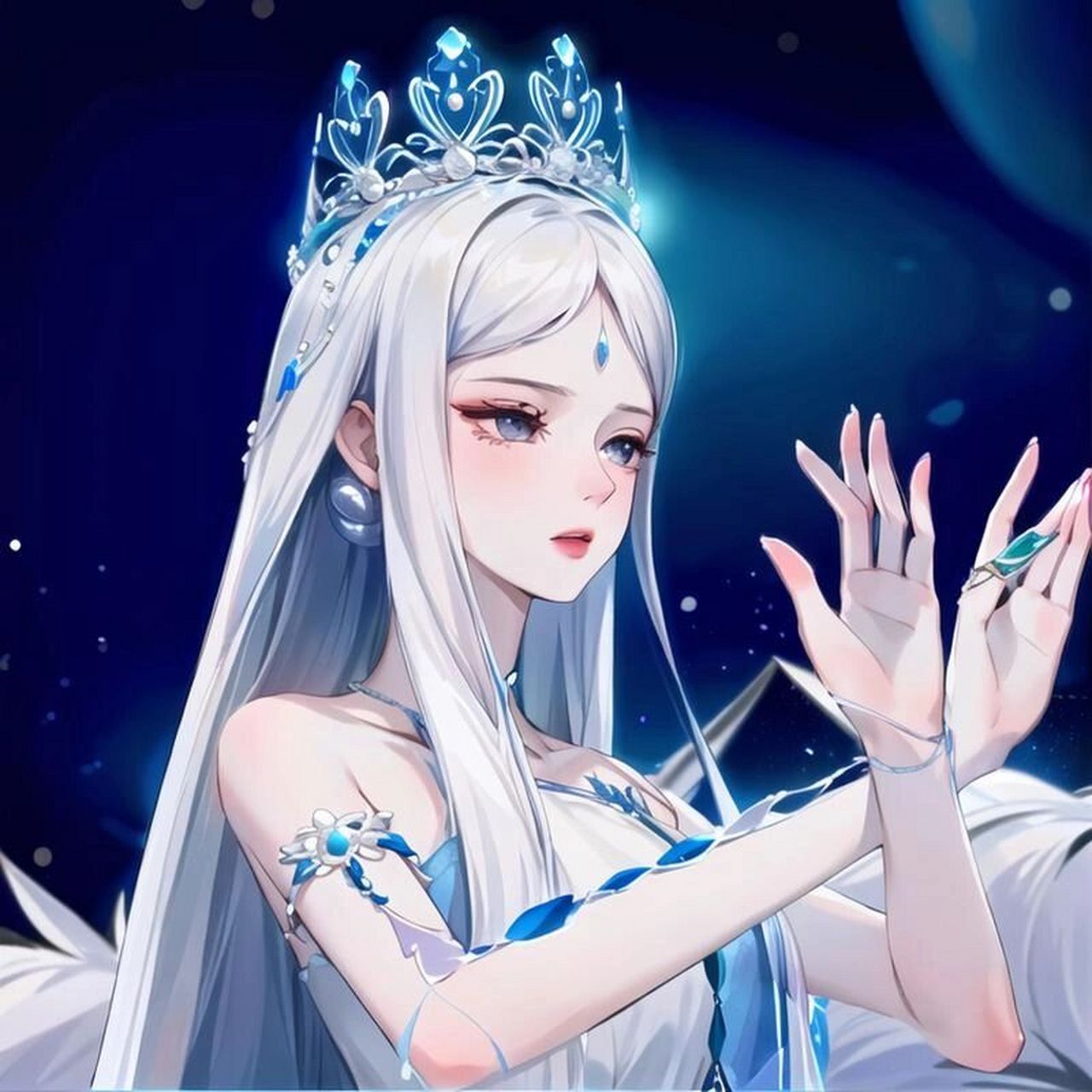 冰公主ai图片头像(2) 9815水印 图片头像 美图秀秀 选项无喜可
