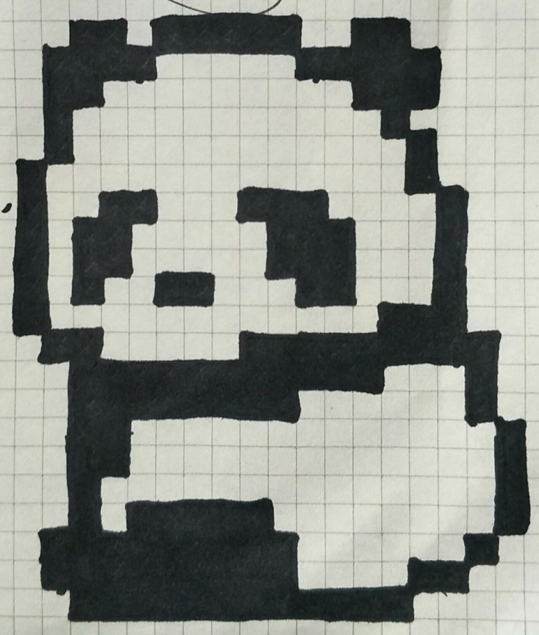 方格画 大熊猫方格画