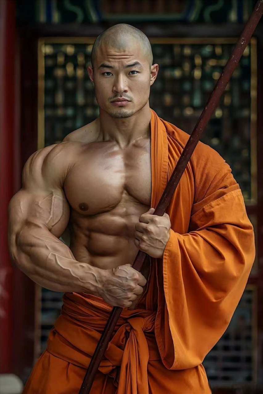 最强壮的武僧#肌肉男##胸肌##微博户外运动节