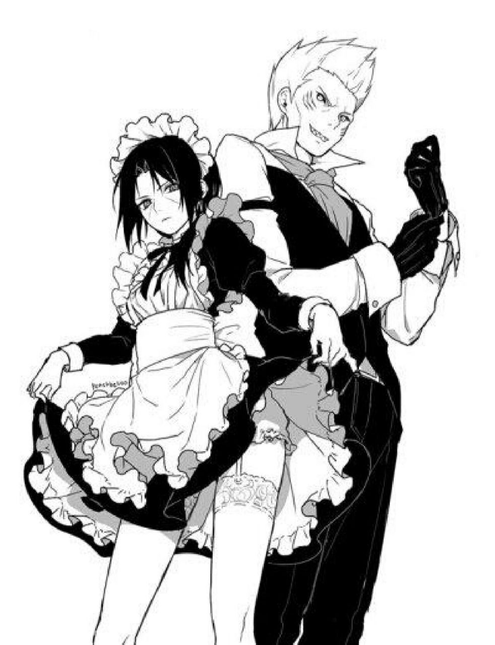 鼬鼬女仆装 第二张图原图就不是很清楚,家人们见谅哈