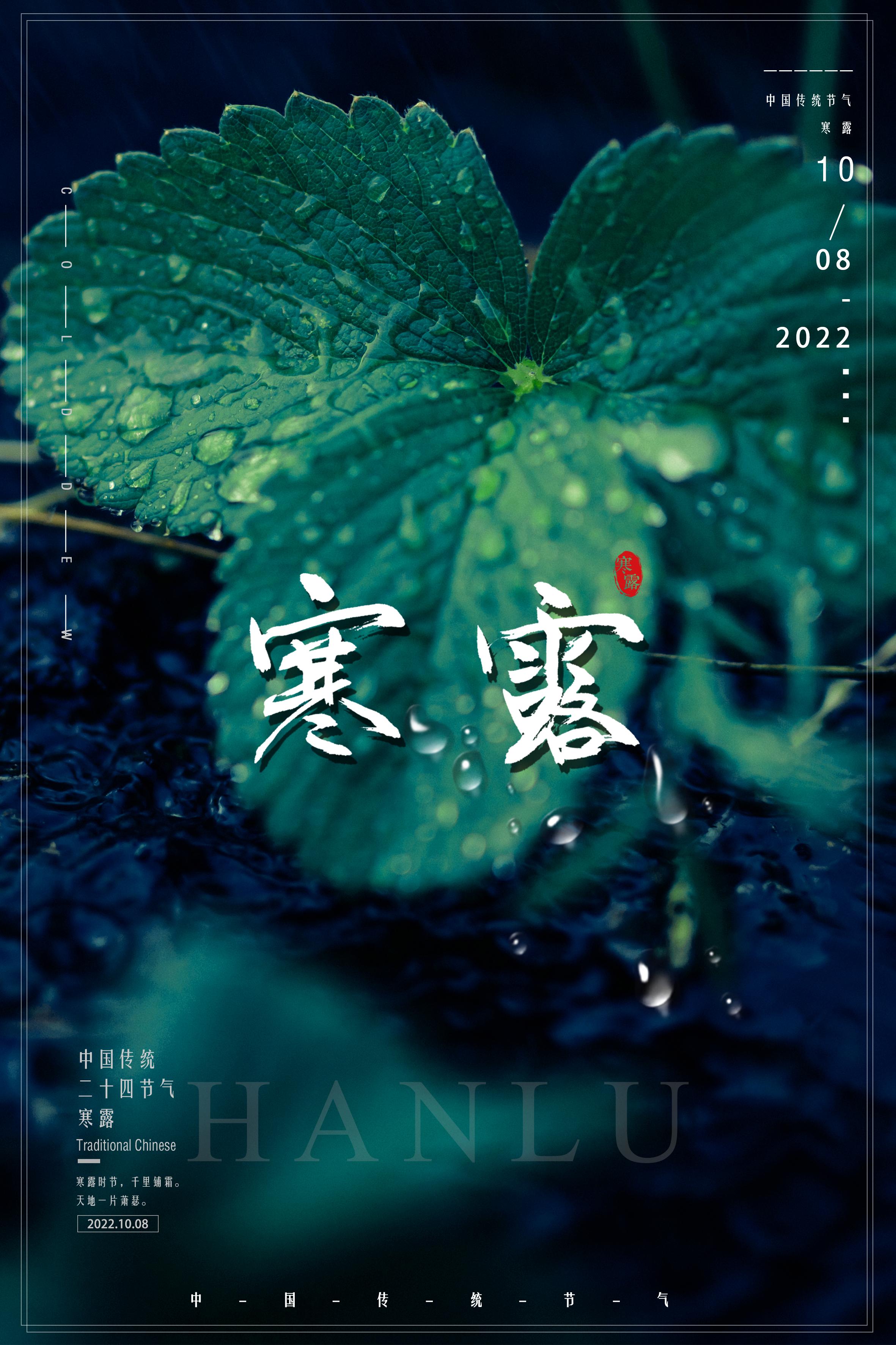 二十四节气寒露月斜寒露白此夕去留心