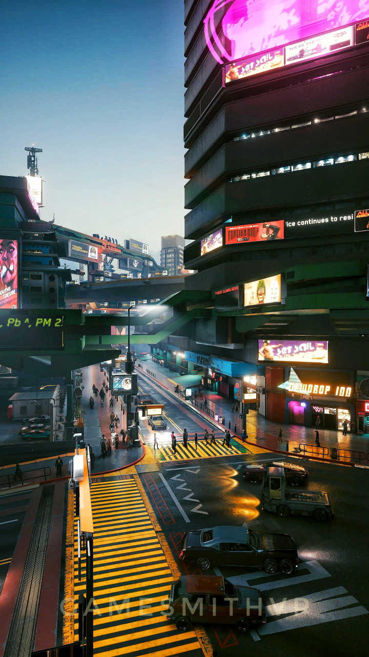 夜之城的光与影  x:gamesmithvp #赛博朋克2077