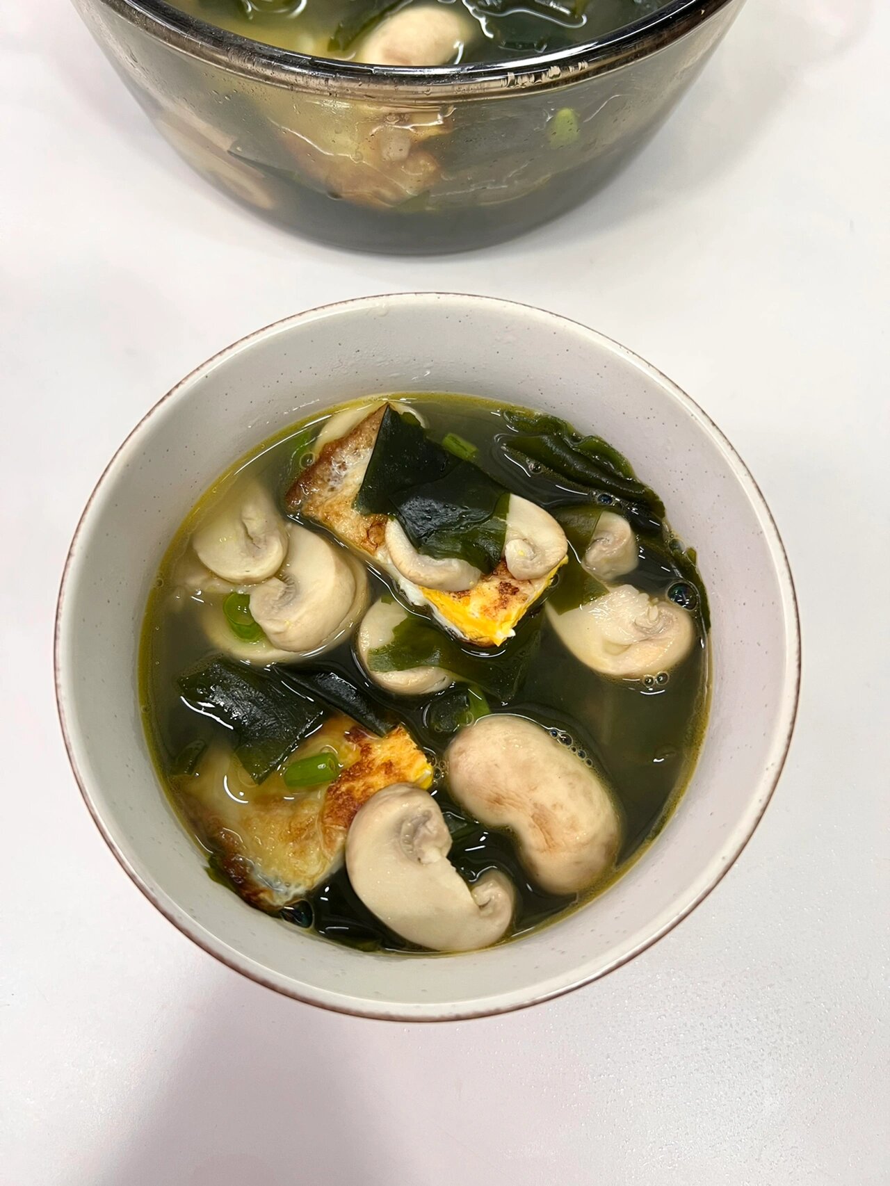 减脂汤|裙带菜口蘑鸡蛋汤 做法简单!好喝!