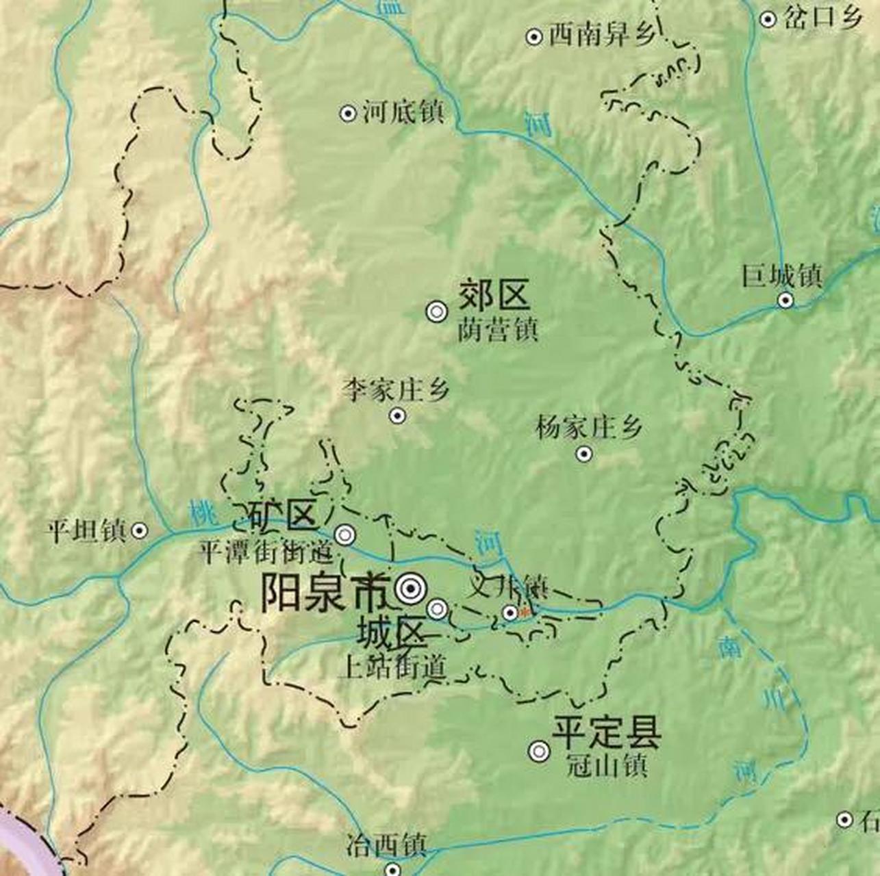 山西阳泉地理位置图片