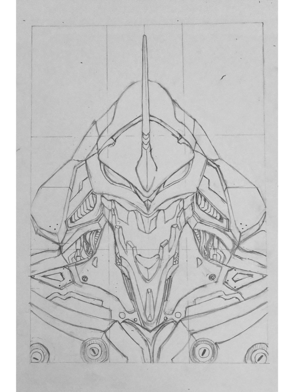 今天画个初号机 今天画个初号机