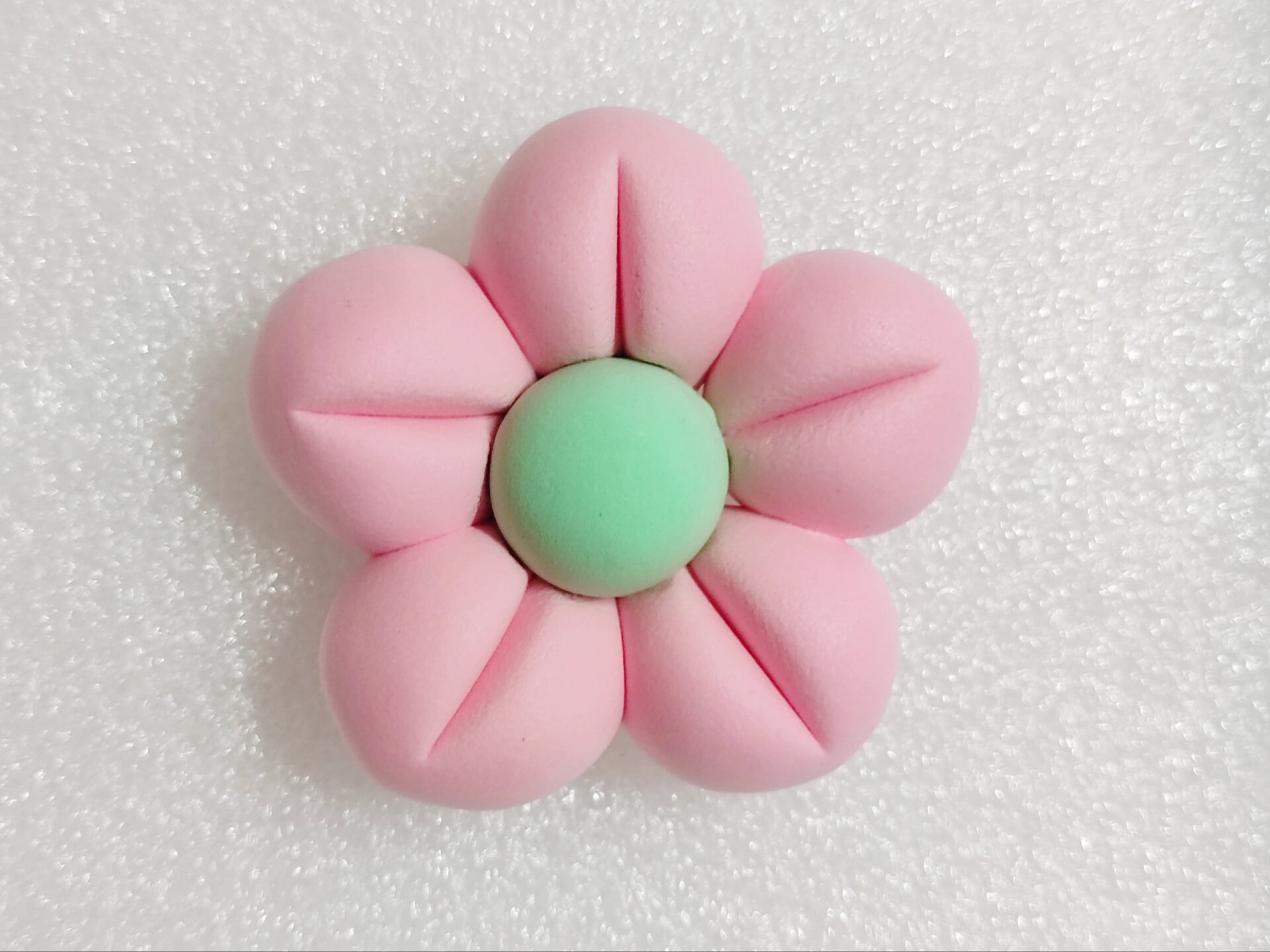 粉色系粘土花花教程