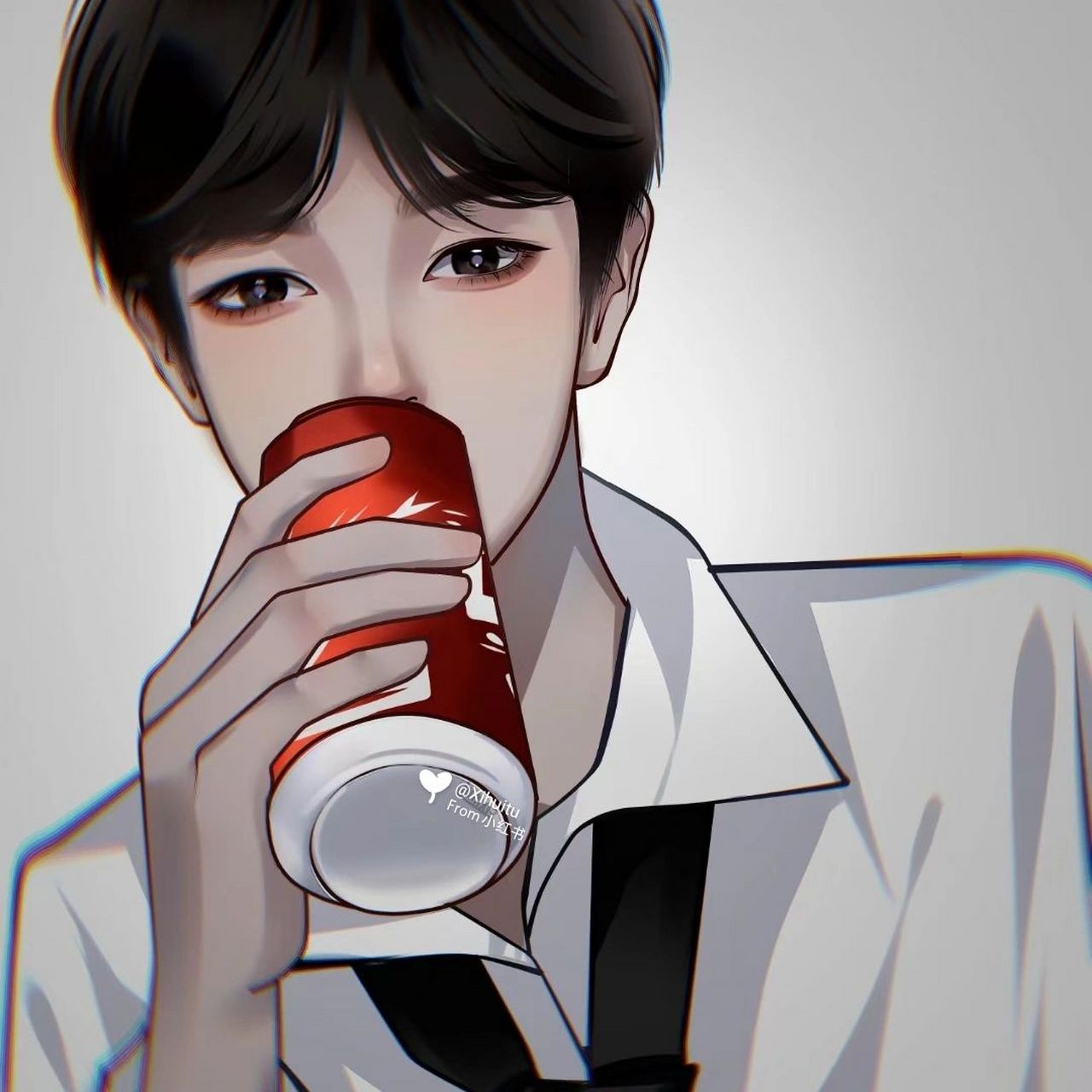 情侣头像 高冷女生漫画头像 酷酷的情头谁不爱～ 93 手绘头像 头像