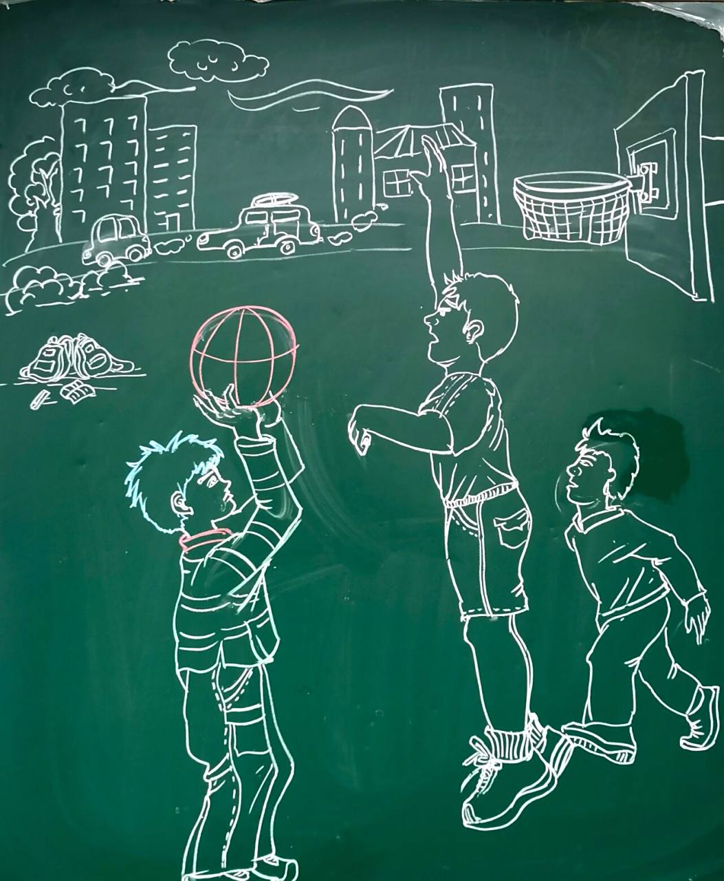 人美美术四年级下册《放学了》 这是我个人的随堂课,没有制作板书设计