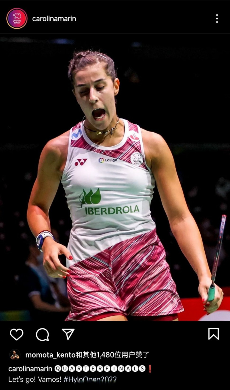 马林分享动态[三哈] [加油]感觉这肌肉比我还多 #马林##羽球小v分享