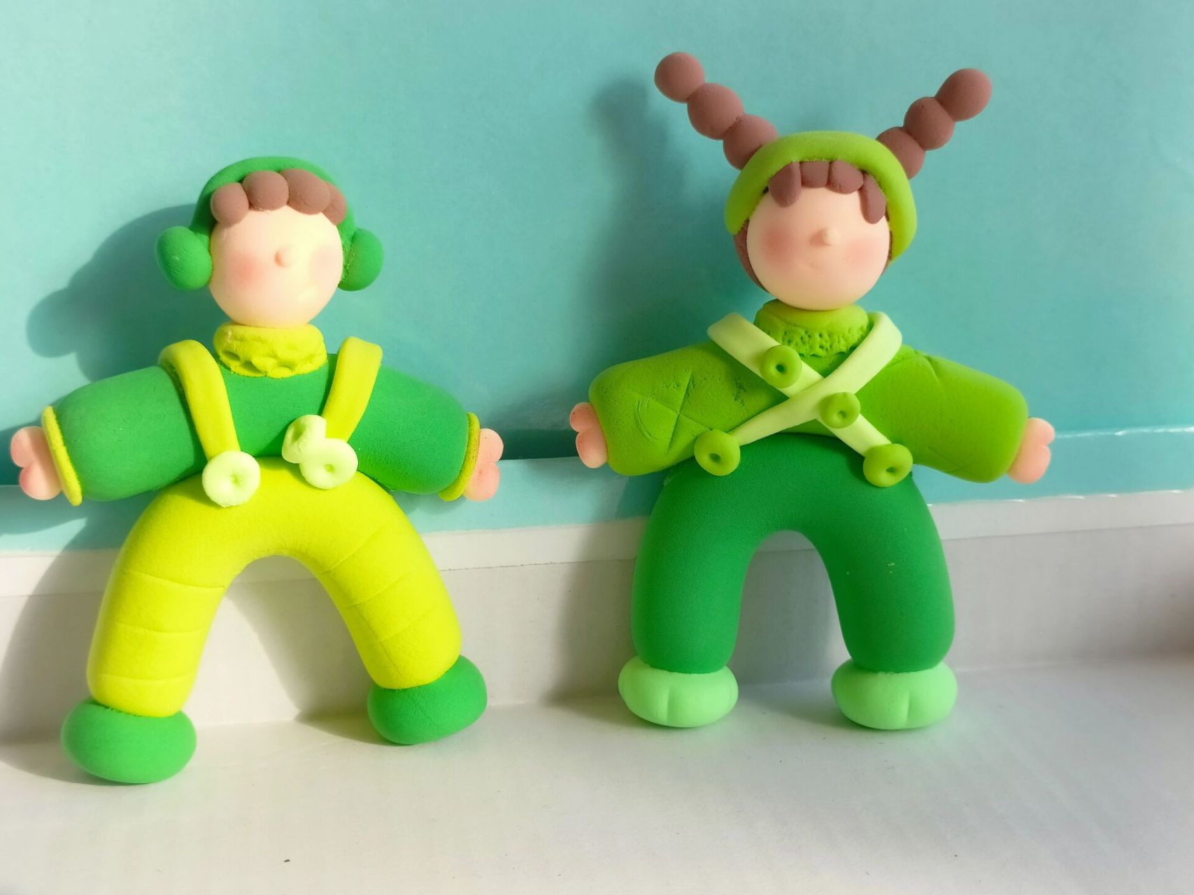 黏土制作小人 临摹的小人,在小红书因为作者不是一个人所以就不手动