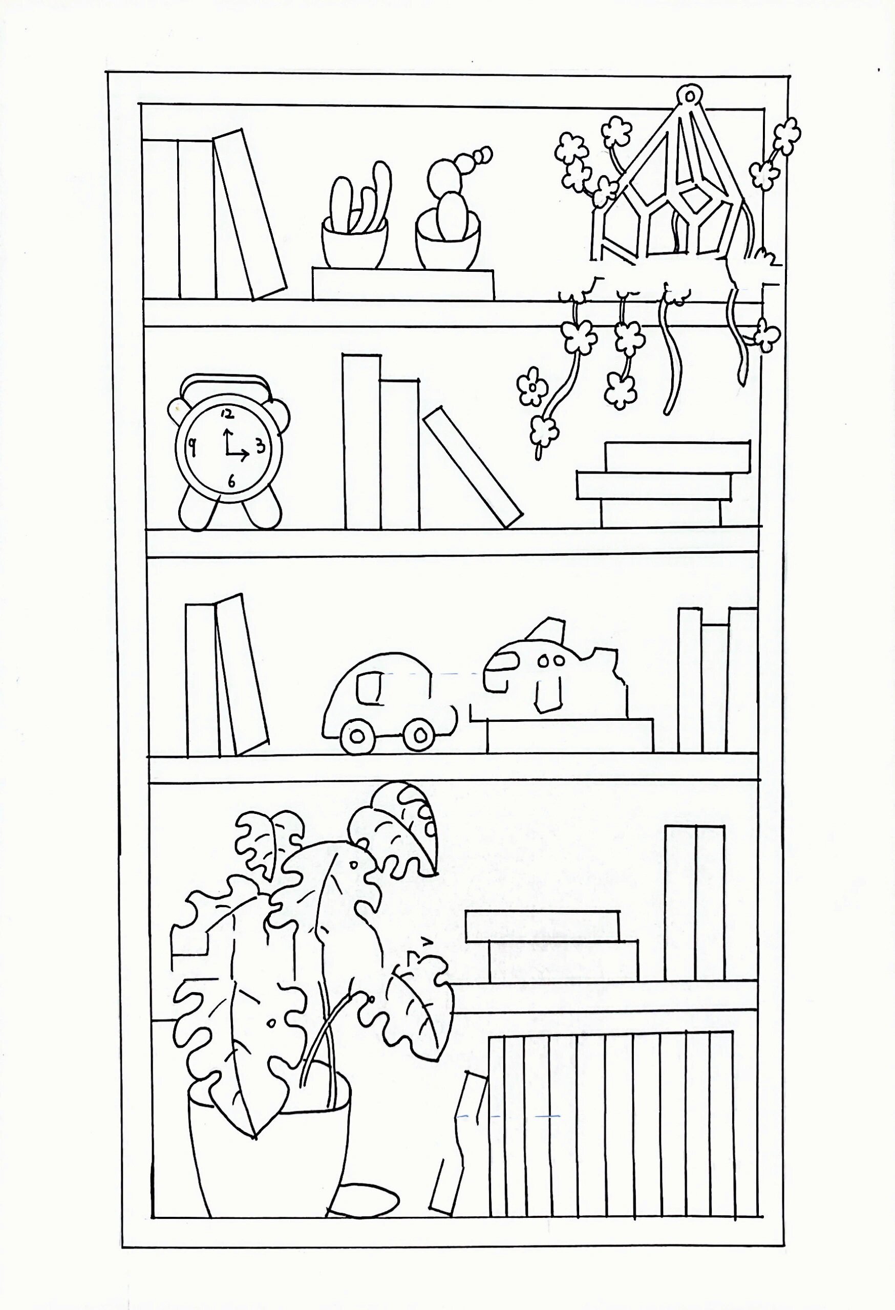 我的书架主题画