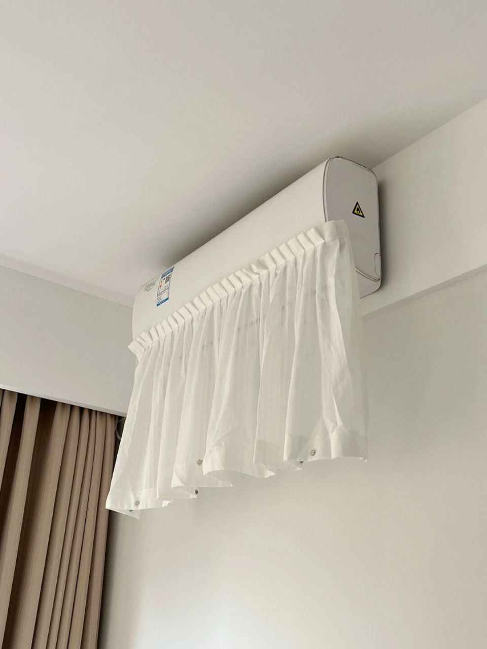 自制空调挡风帘0099防空调直吹yyds6015 家里的卧室比较小