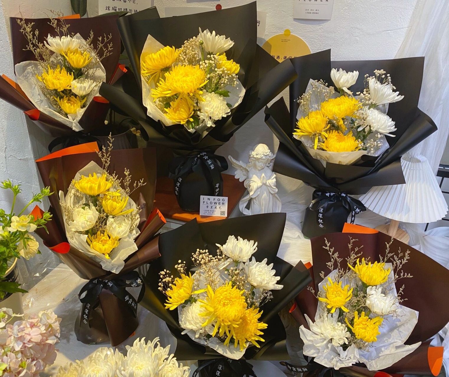 清明节扫墓花束|菊花花束 清明节花束98 "思念不曾走远,有些爱,可以