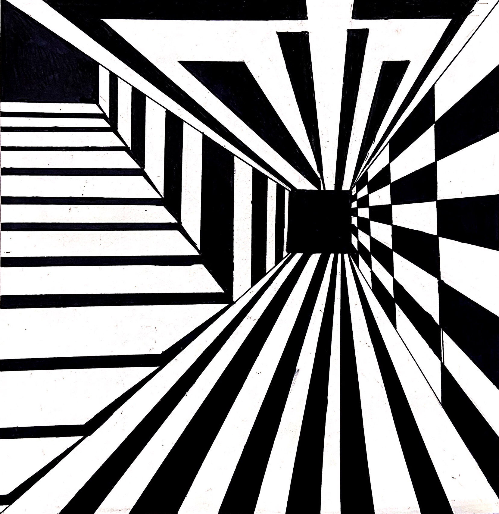 环艺大一平面构成基础,黑白构成