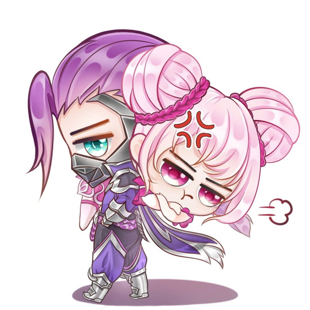 王者q版表情包合集2 王者荣耀搞笑表情包 先发小乔和兰陵王,下次更新