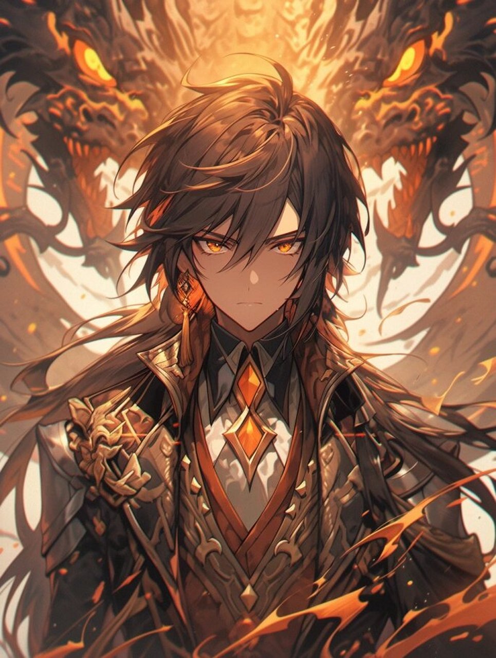 原神系列-璃月港港主钟离 本名来源于为所罗门七十二柱魔神第二十一柱