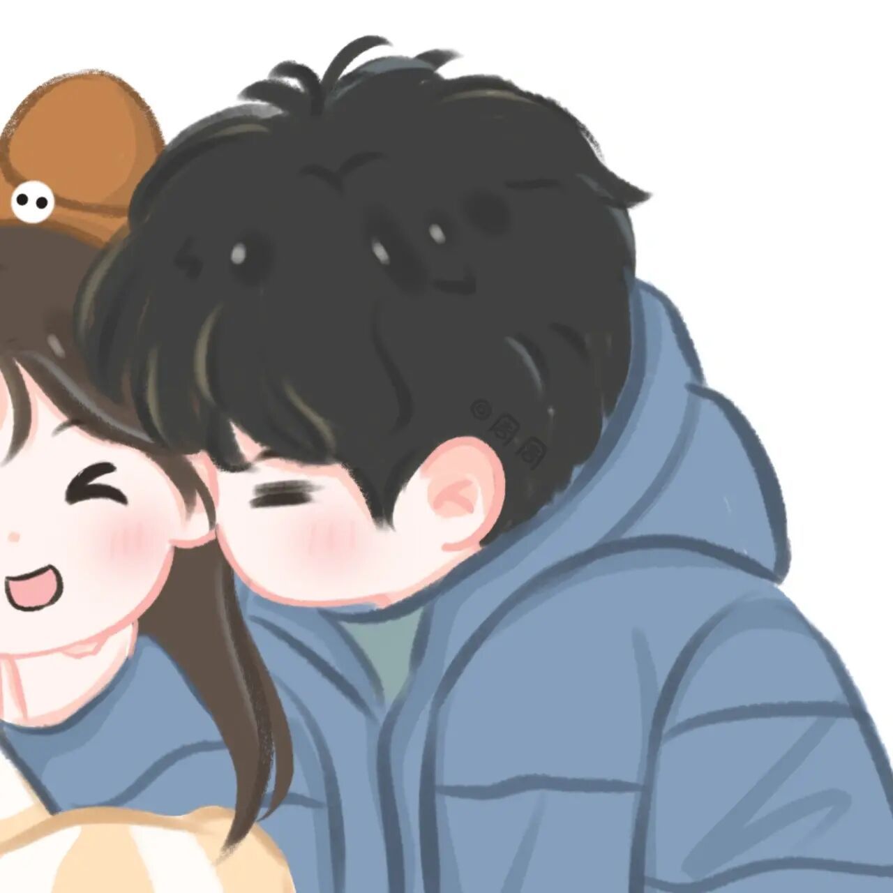 情侣头像|rua你脸04 照片转手绘