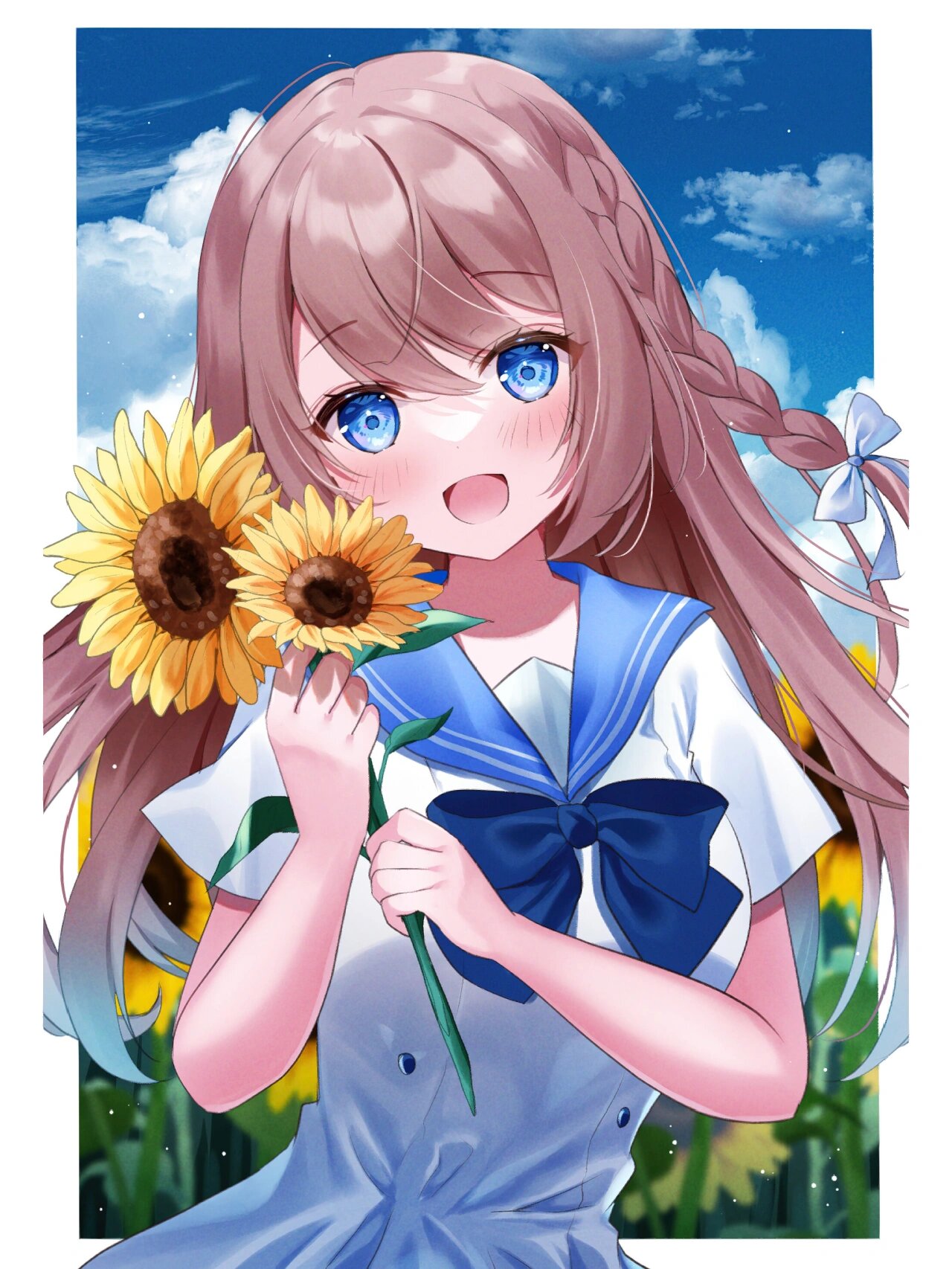 二次元美图~向日葵美少女