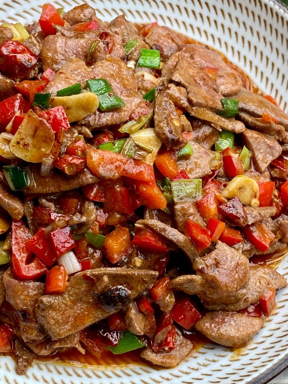 火爆猪肝!我愿称他为下饭天花板!