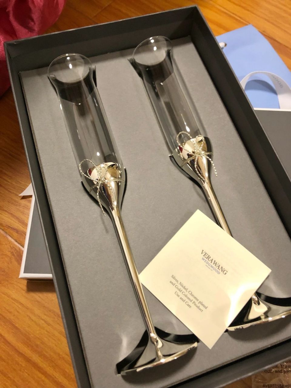 送闺蜜的新婚礼物96|vera wang香槟杯 wedgwood x vera wang联名款