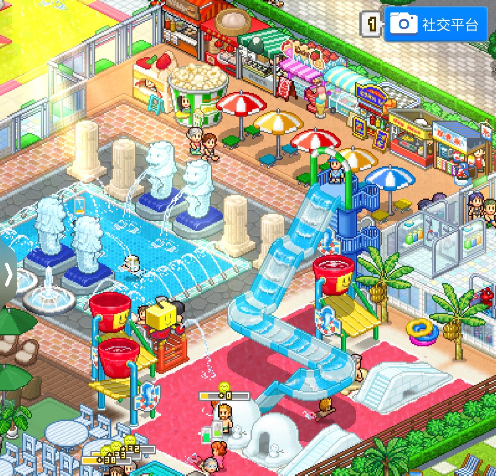 夏日水上乐园物语开罗游戏布局