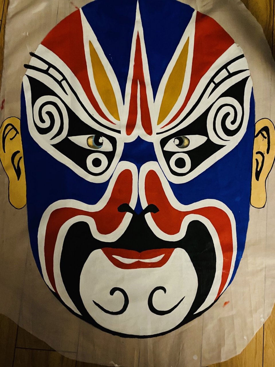 京剧脸谱之蓝脸的窦尔敦2021年10月12日