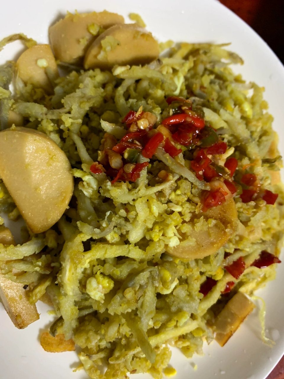 牛蒡炒鸡蛋 这是作为一道菜呢,还是作为一个主食呢,一直以为一盘这个